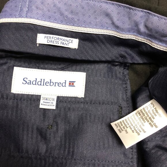 SADDLEBRED MENS PERFORMANCE DRESS PANTS 36 X 29 - Picture 7 of 9